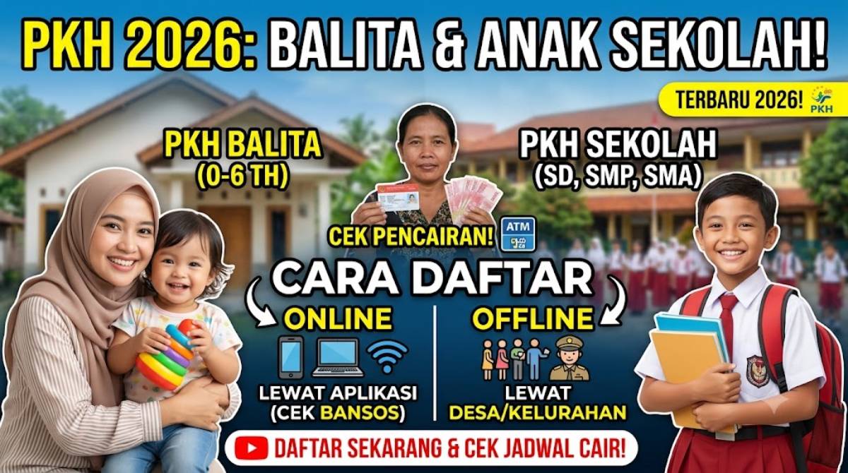 Panduan Lengkap Cara Daftar PKH Balita dan Anak Sekolah Online & Offline 2026