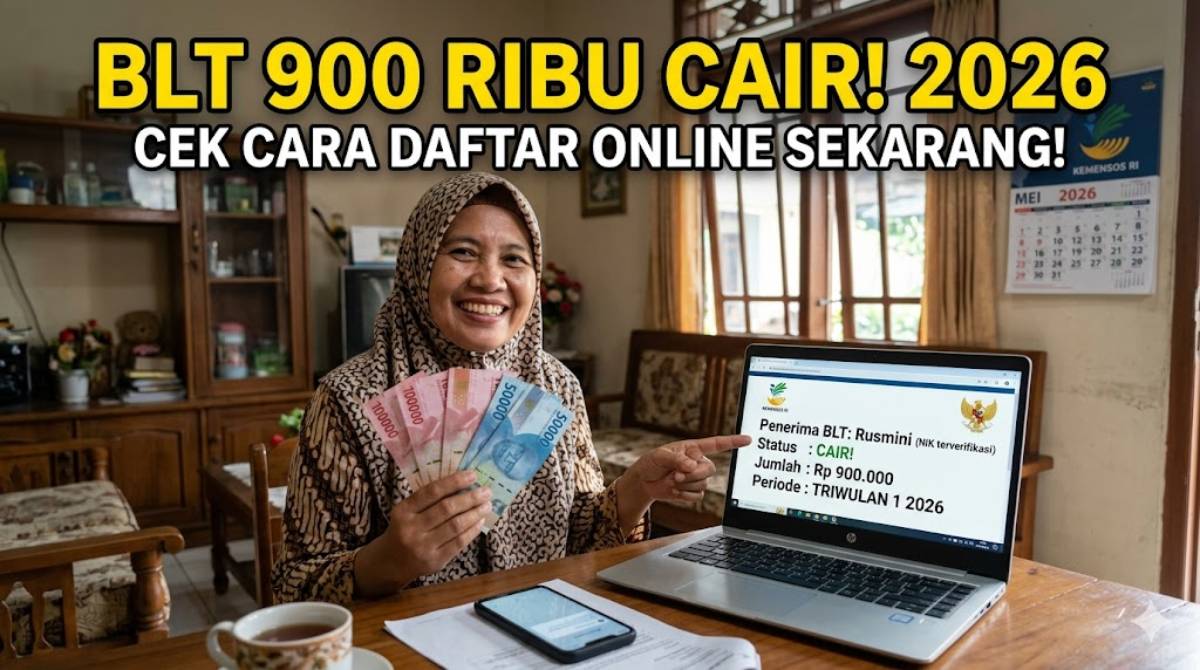 Segera Cair! Panduan Resmi Cara Daftar BLT 900 Ribu Online 2026
